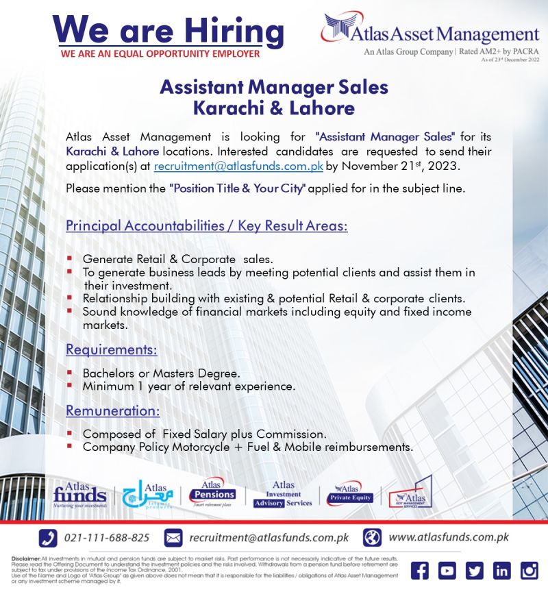 Atlas Asset Management Limited Jobs