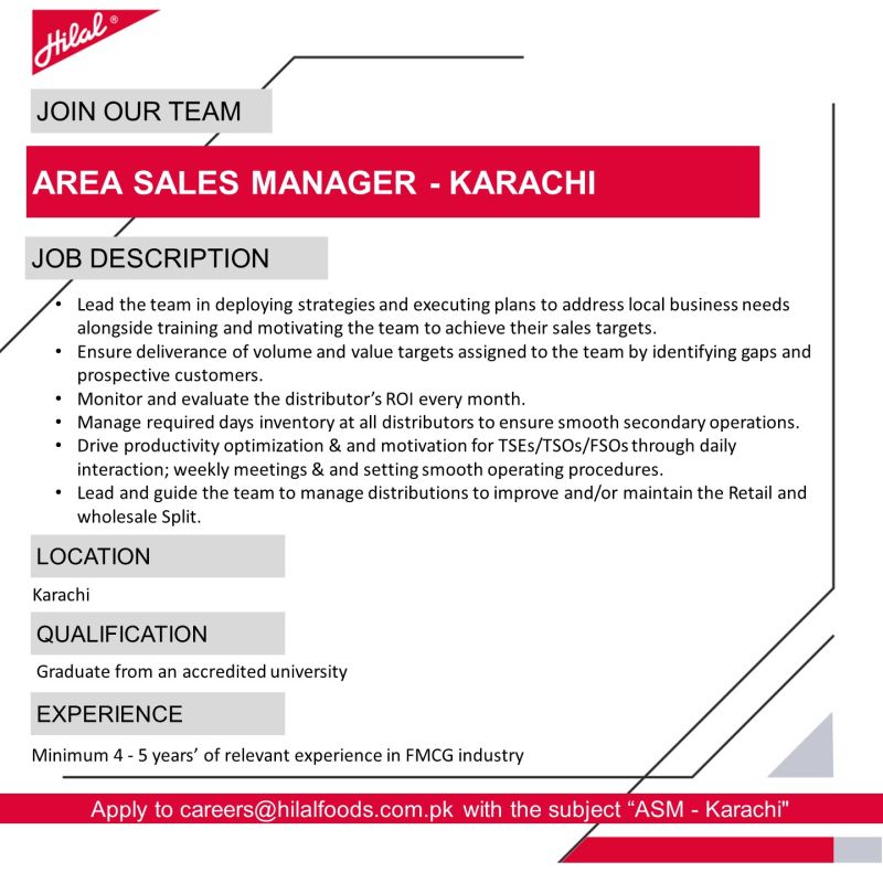 Hilal Foods Jobs