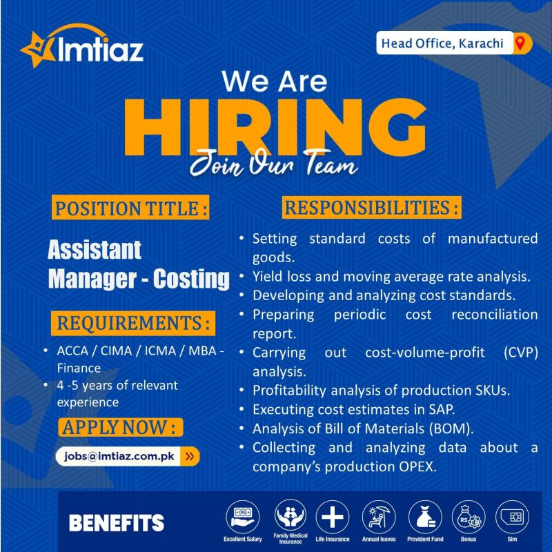 Imtiaz Super Market Jobs