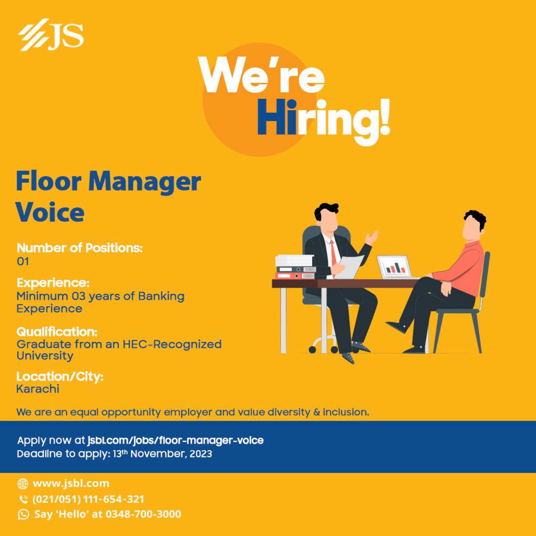 JS Bank Jobs