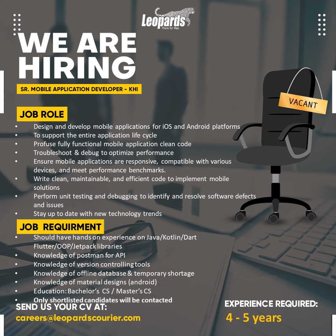 Leopards Courier Services Pvt Ltd Jobs