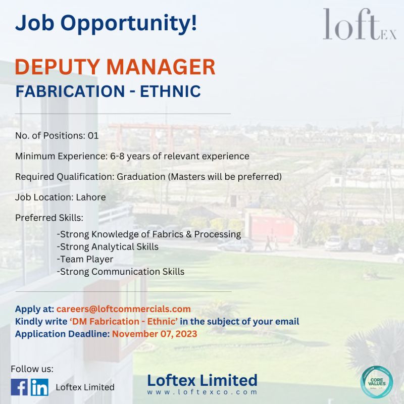 Loftex Limited Jobs