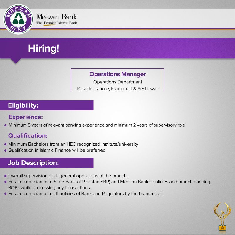 Meezan Bank Limited Jobs