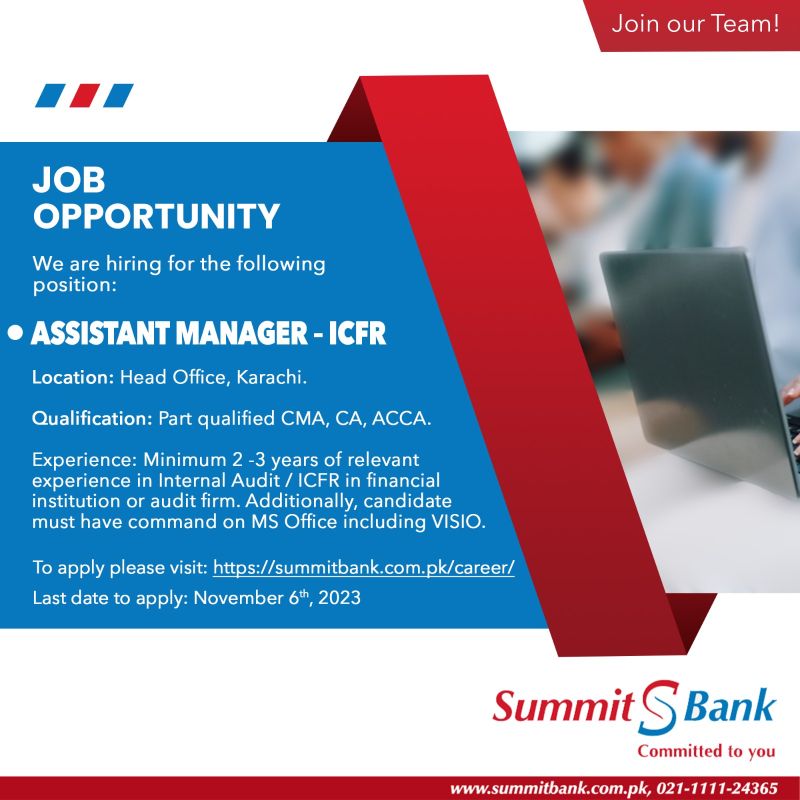 Summit Bank Limited Jobs