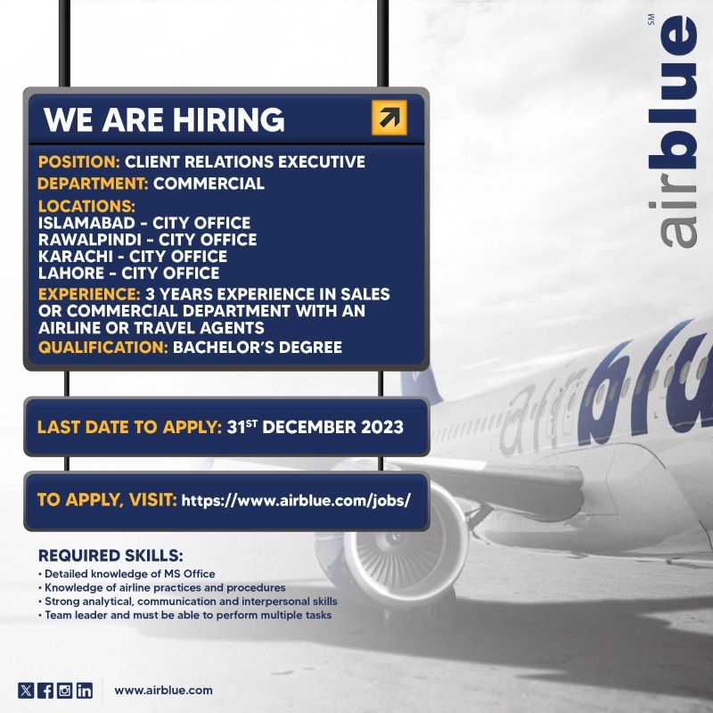 Airblue Jobs