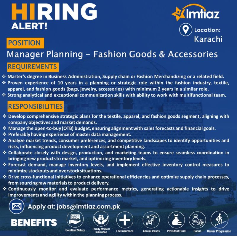 Imtiaz Super Market Jobs