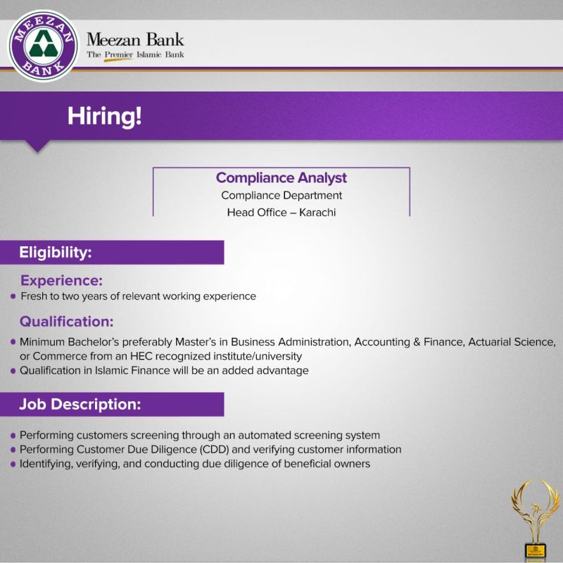 Meezan Bank Jobs 2024