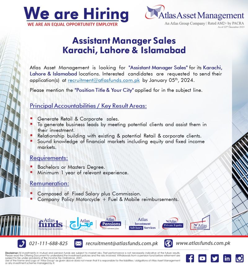 Atlas Asset Management Limited Jobs