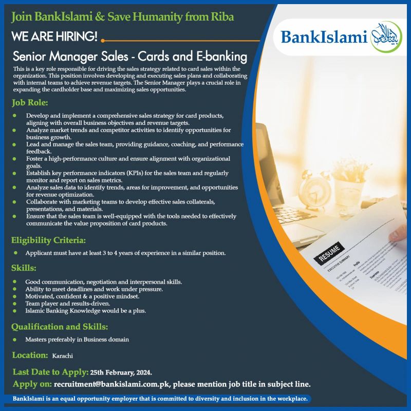 BankIslami Jobs 2024