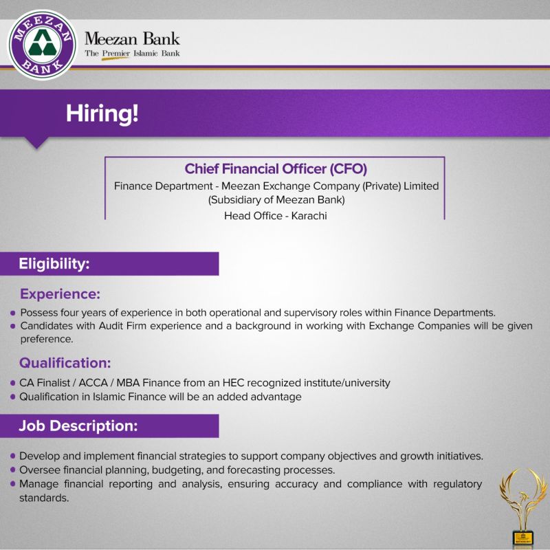 Meezan Bank Jobs 2024