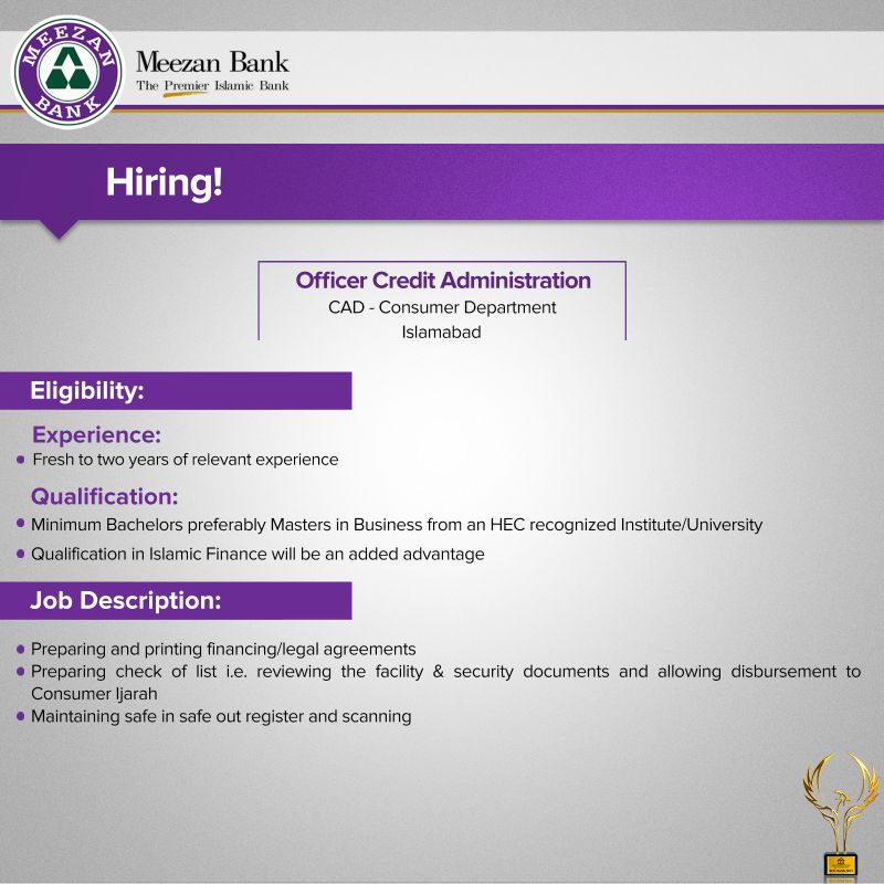 Meezan Bank Jobs 2024