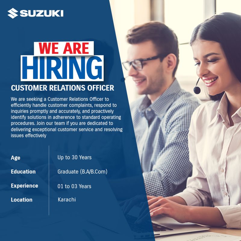 Pak Suzuki Motor Company Limited Jobs